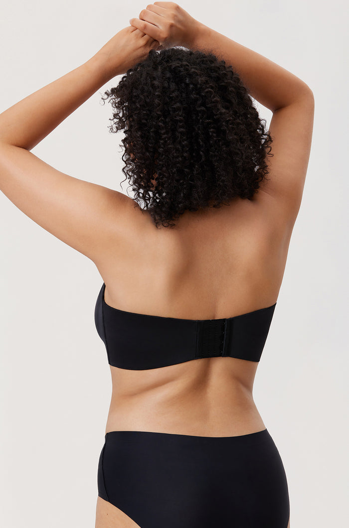 Women's Silicone-Free Strapless Bra Black