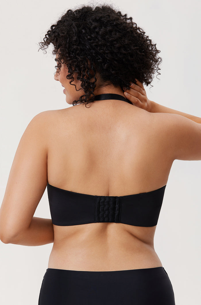 Women's Silicone-Free Strapless Bra Black