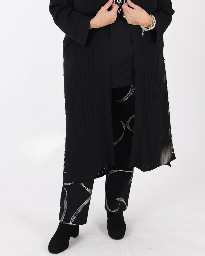 Silky Knit Abstract Print Pull-On Pants - Joseph Ribkoff