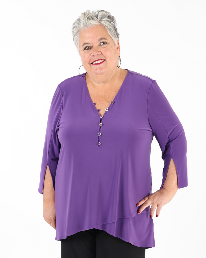 Silky Knit Flared Tunic - Joseph Ribkoff