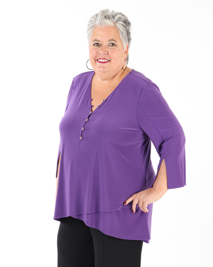 Silky Knit Flared Tunic - Joseph Ribkoff