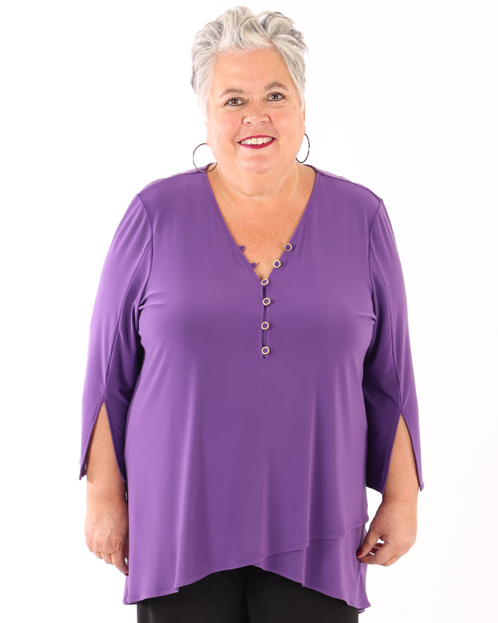 Silky Knit Flared Tunic - Joseph Ribkoff