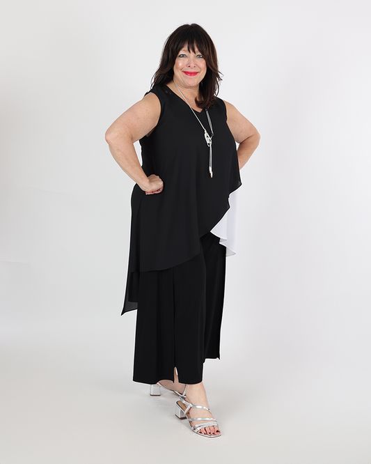 Silky Knit Pull-On Culotte Pants - JOSEPH RIBKOFF