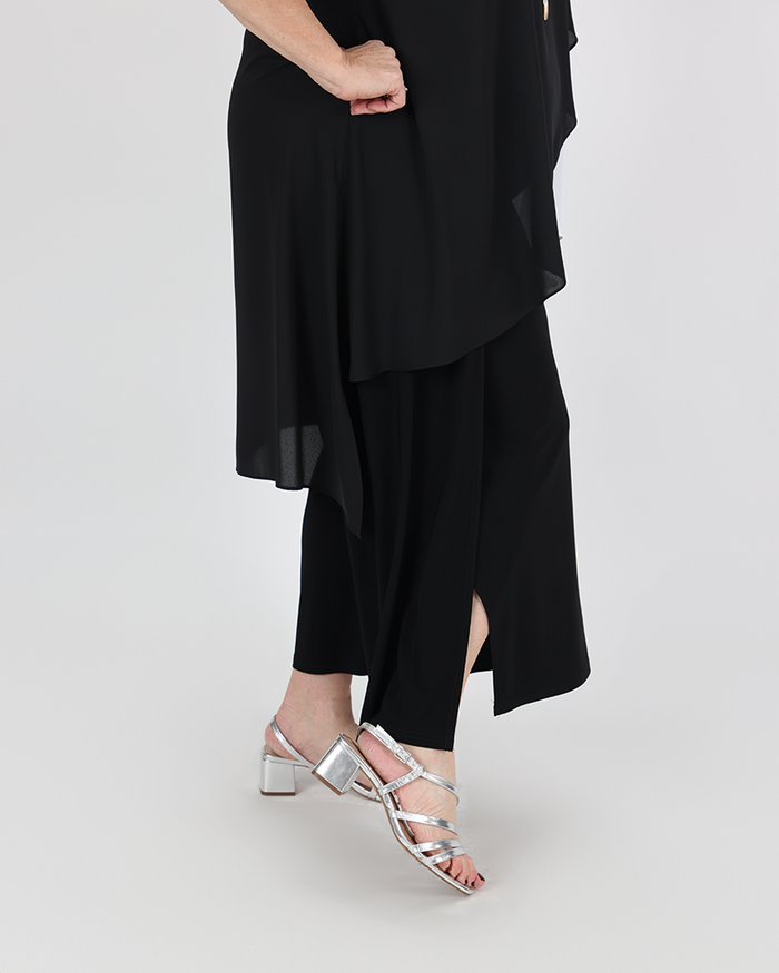 Silky Knit Pull-On Culotte Pants - JOSEPH RIBKOFF