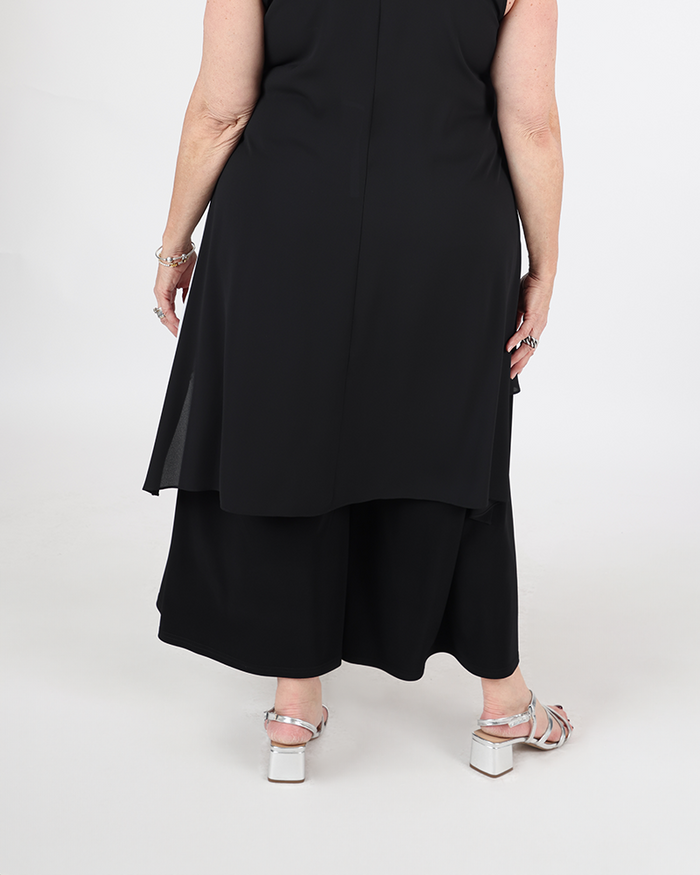 Silky Knit Pull-On Culotte Pants - JOSEPH RIBKOFF