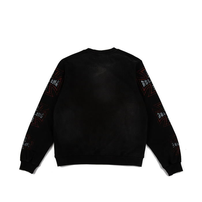 Skull Society Crewneck 'Washed Black'