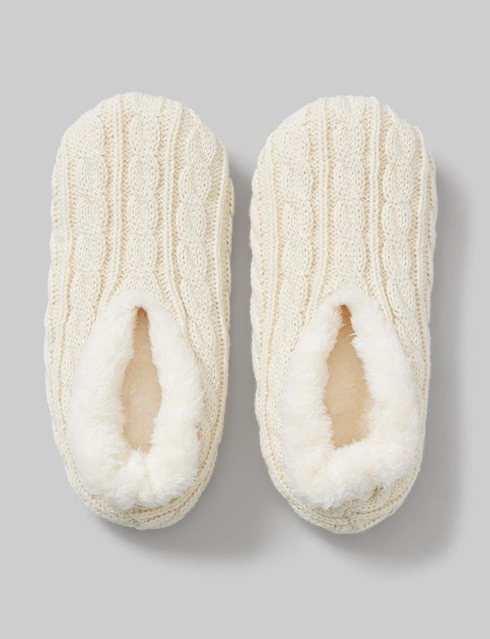 Slipper Sock::Cream::Swatch