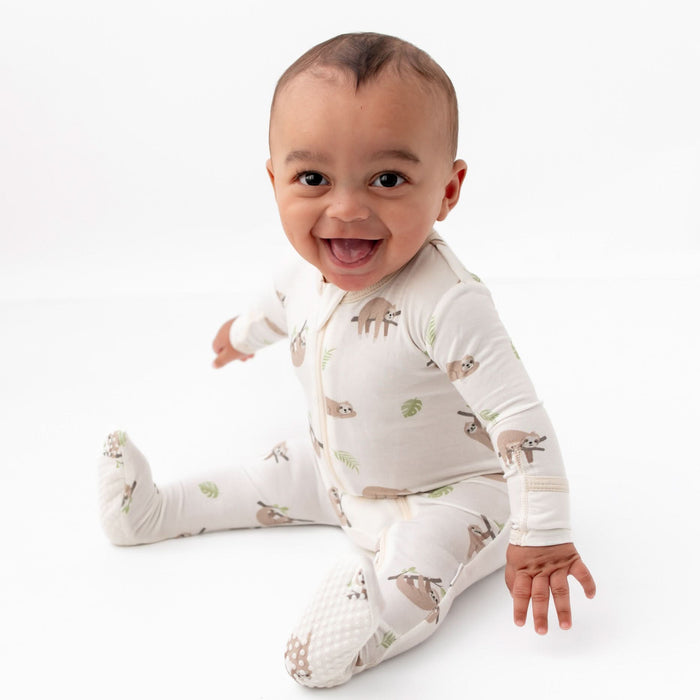 Sloth Zippered Footie