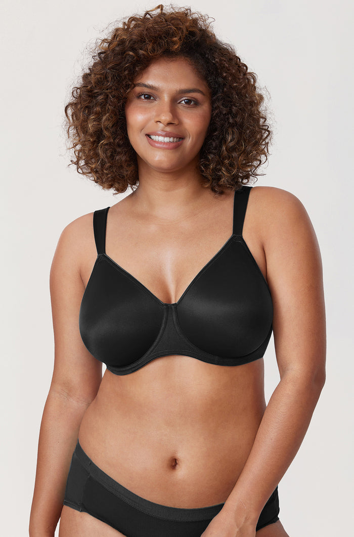 Women's Smooth Minimizer Underwire Bra Black