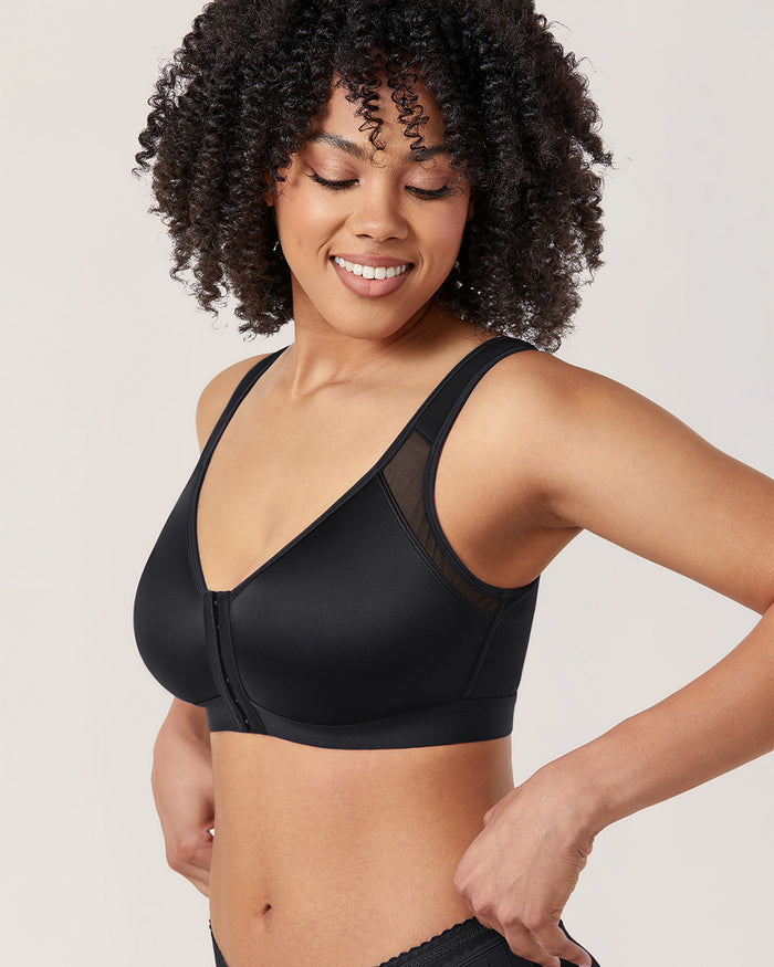 Women's Soft X-shaped Back Posture Bra Black