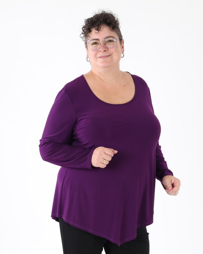 Sophie A tunic in purple - Michael Tyler