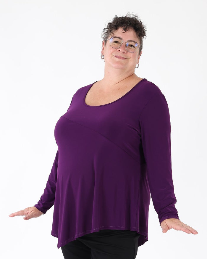 Sophie A tunic in purple - Michael Tyler