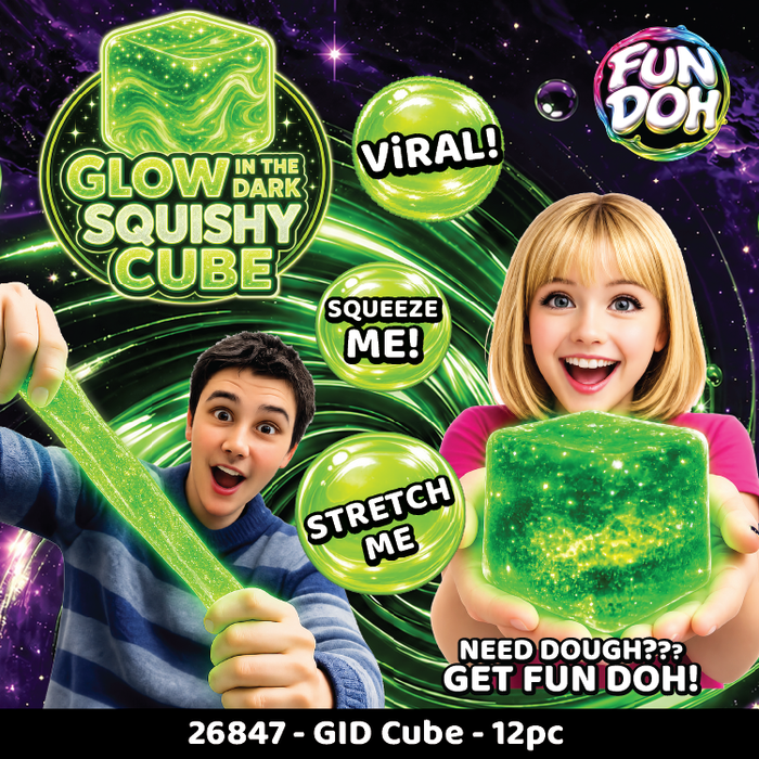 Sparkle Cube-Glow in Dark
