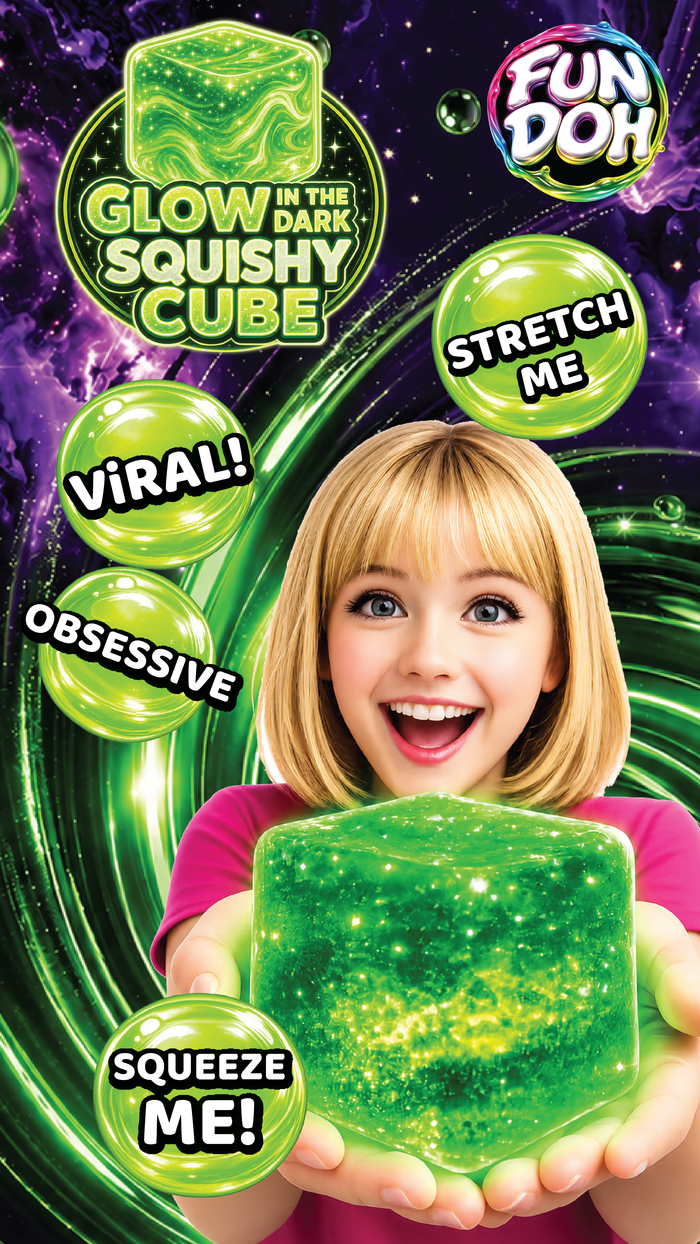 Sparkle Cube-Glow in Dark