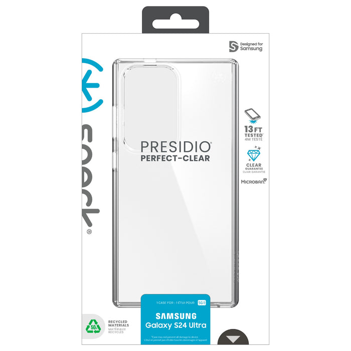Speck Presidio Perfect Clear Case - Samsung Galaxy S24 Ultra - Clear