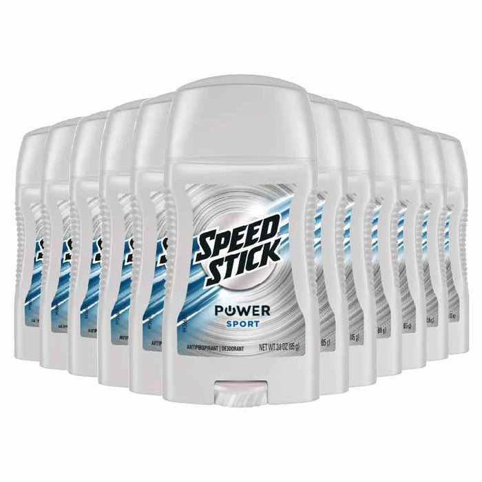 Speed Stick  Antiperspirant Deodorant, Power Ultimate Sport - 3.0 oz - 12 Pack (EXP DATE: 02/2027)