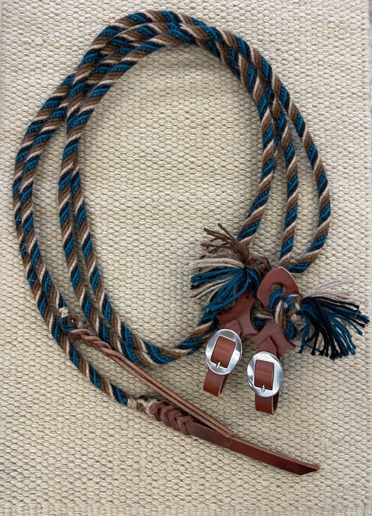 Split Reins - SR103 - 6-Strand Alpaca
