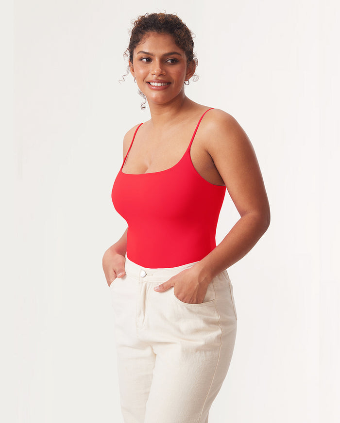Square Neck Cami Bodysuit