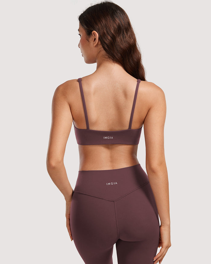 Square Scoop Neck Sports Bra