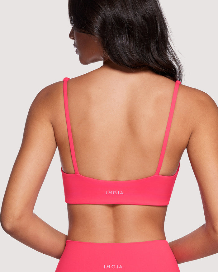 Square Scoop Neck Sports Bra