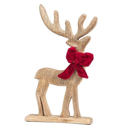 Standing Reindeer with Bow