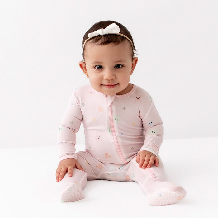 Starfish Zippered Footie