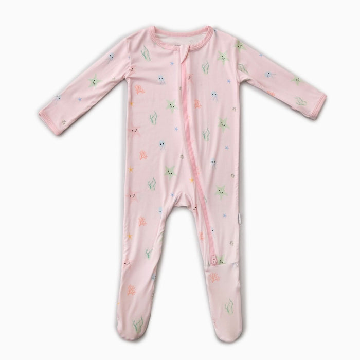 Starfish Zippered Footie