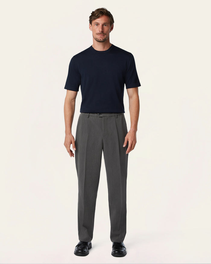 Straight Classic Pants Dark Grey