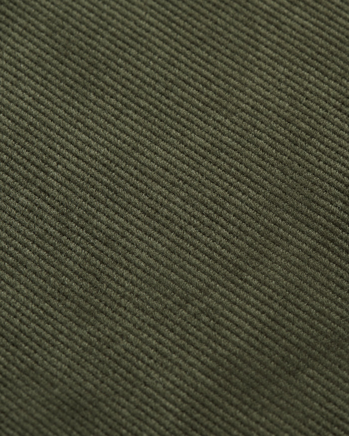 Straight Corduroy Pants Dark Olive