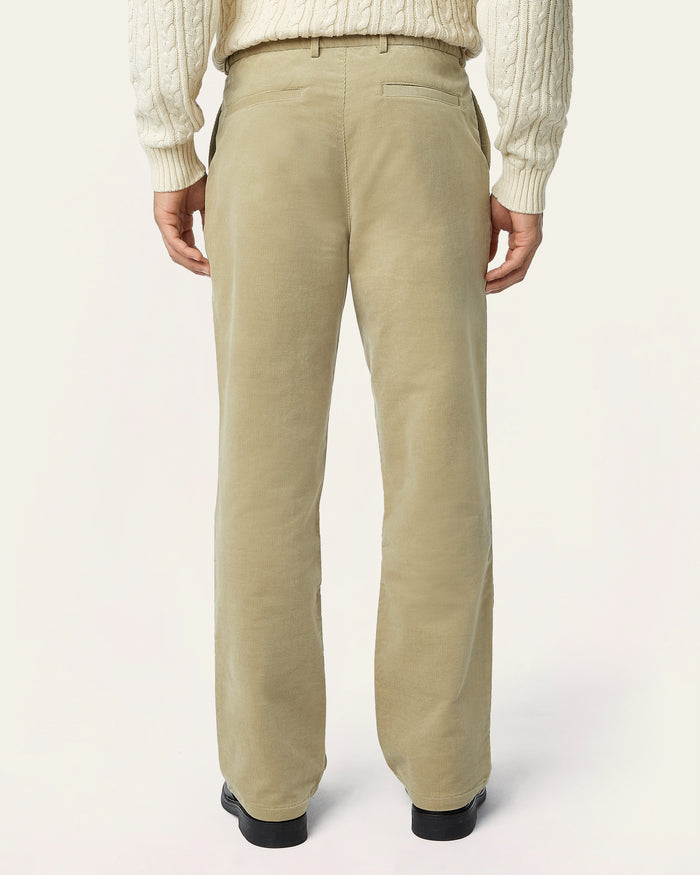 Straight Corduroy Pants Sand