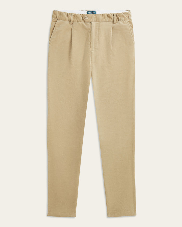 Straight Corduroy Pants Sand
