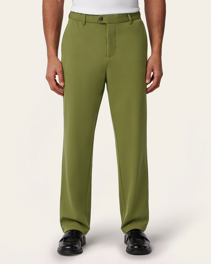 Straight Everyday Pants Olive
