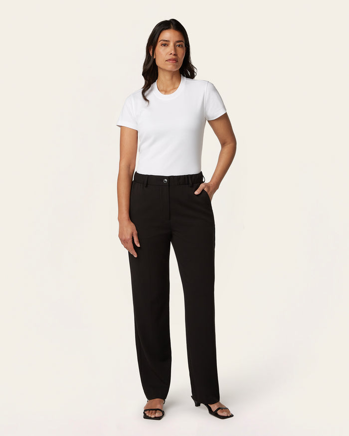 Straight Signature pants - Black