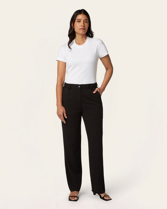 Straight Signature pants - Black