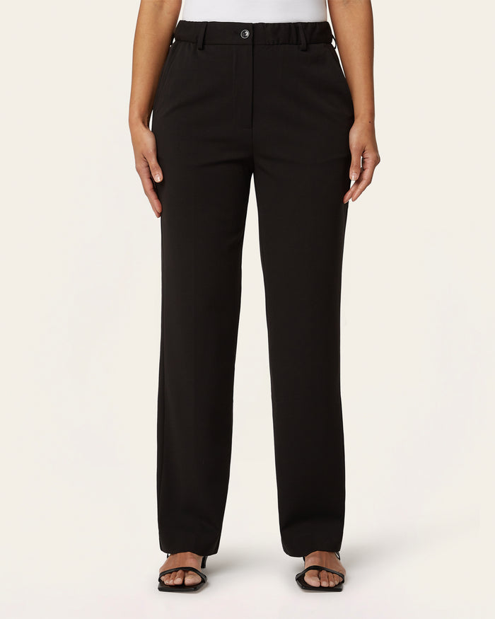 Straight Signature pants - Black