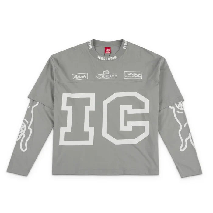 Strawberry Long Sleeve Knit 'Neutral Gray'