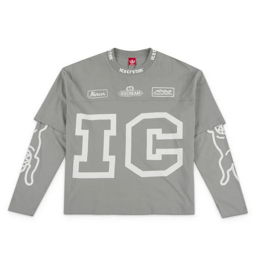 Strawberry Long Sleeve Knit 'Neutral Gray'