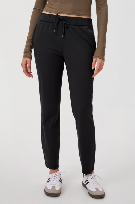 Stretch Drawstring 7/8 Pants with Pockets 27''