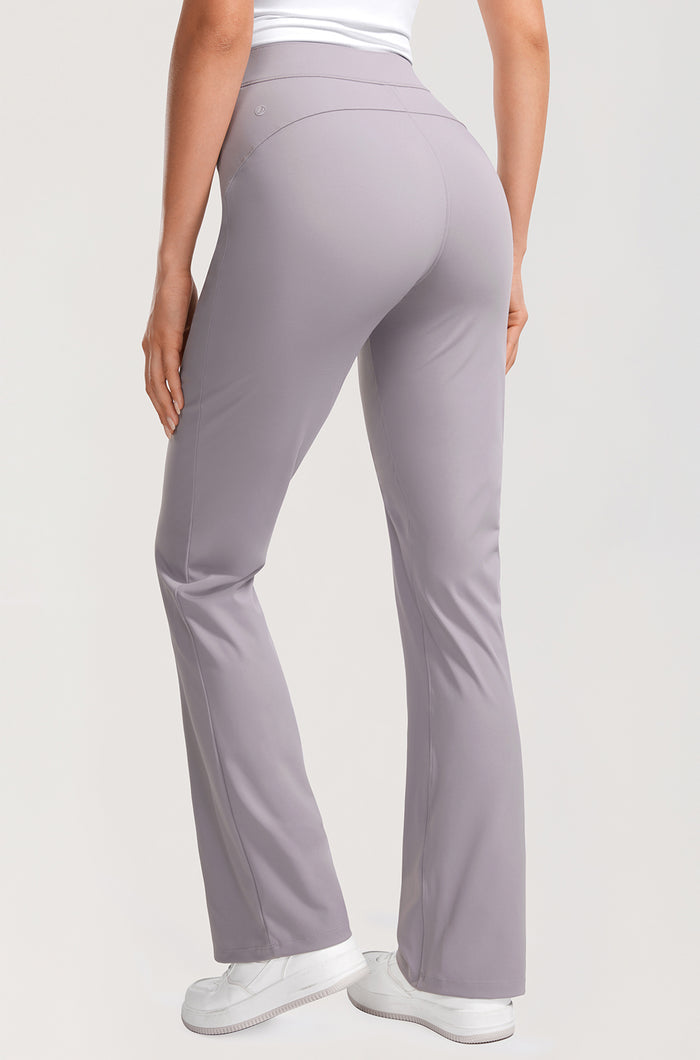 Stretch Flare Pants with Pockets 31"