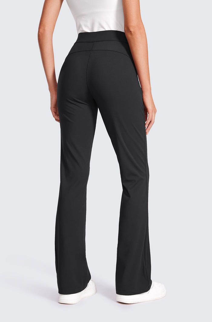 Stretch Flare Pants with Pockets 31"