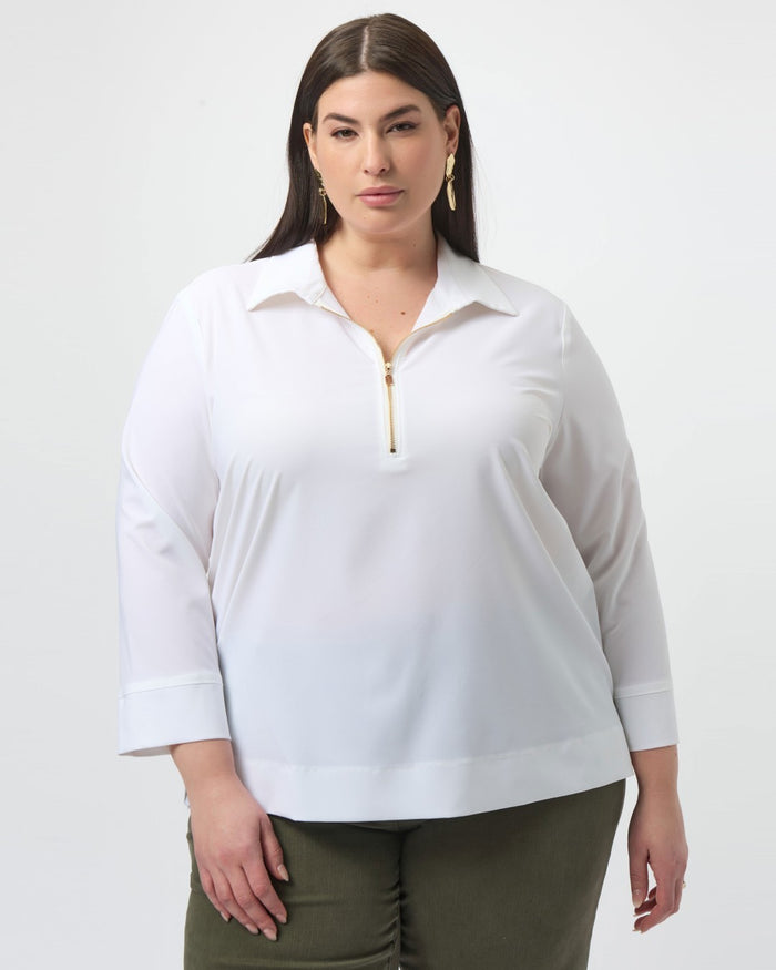 Stretch Poplin Straight Top - Joseph Ribkoff