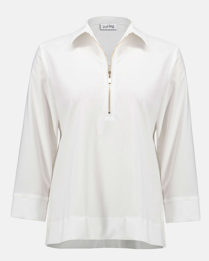 Stretch Poplin Straight Top - Joseph Ribkoff