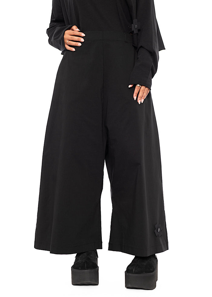 STRETCH WIDE LEG TROUSER