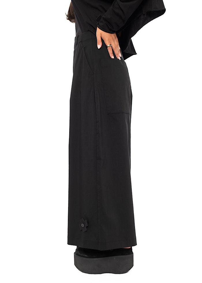 STRETCH WIDE LEG TROUSER