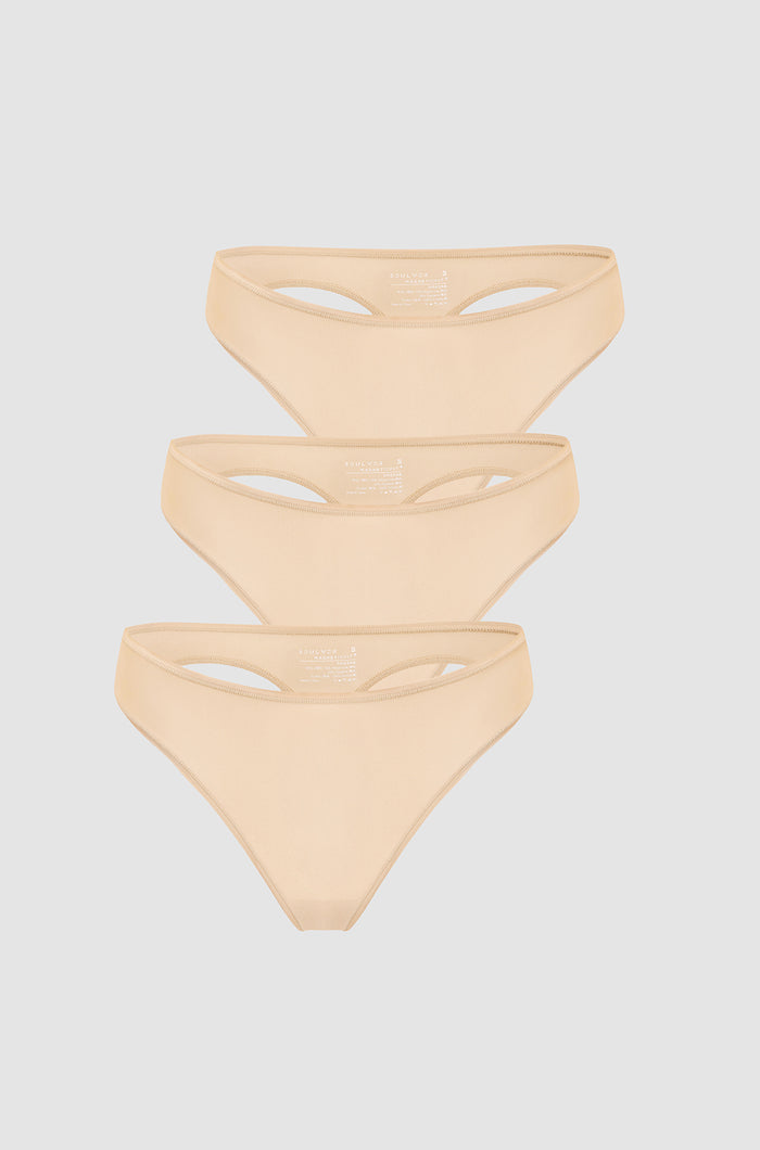 Beige (3pack) / XS