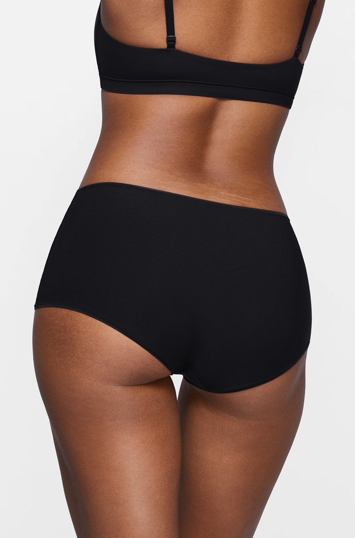 Women's Stretchy Mid Waist Boy Shorts 3 Pack Basic 3 (3pack)