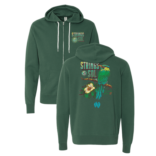 Strings & Sol 2021 Bird of Paradise Zip Up Hoodie