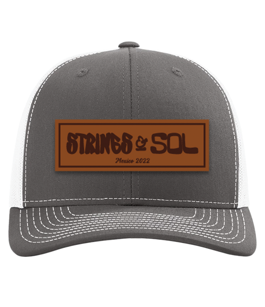 Strings & Sol 2022 Leather Patch Trucker Hat