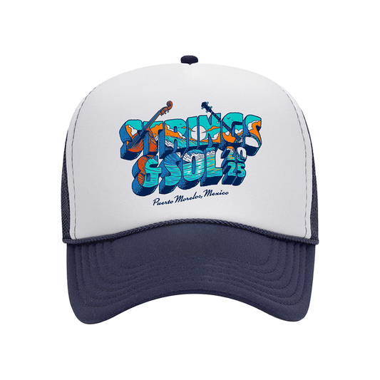 Strings & Sol 2025 Postcard Foam Trucker
