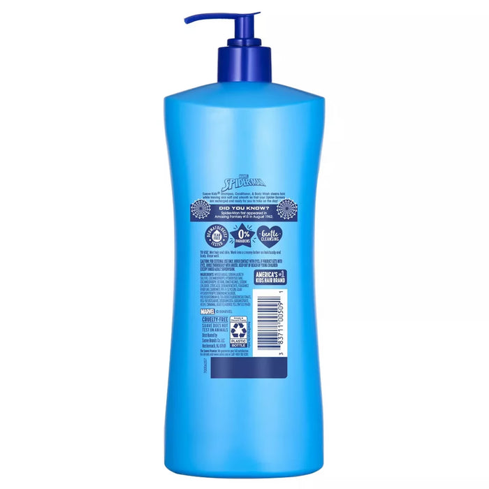 Suave Kids Spider-Man 3-in-1 Shampoo Conditioner & Body Wash - 28 oz - 4 Pack